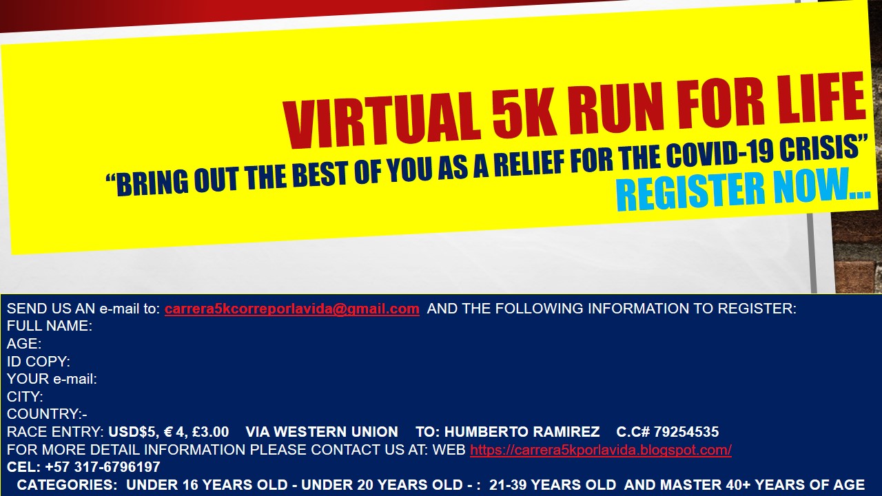 VIRTUAL 5K RUN FOR LIFE