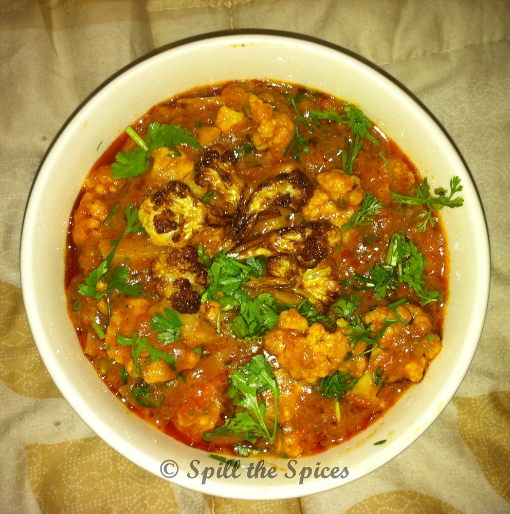 Cauliflower Tomato Curry | Spill the Spices