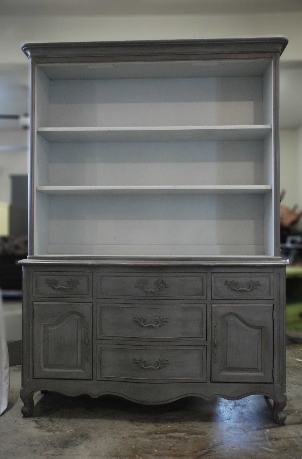 WaterHouse Market Painted Hutch with Open Shelves