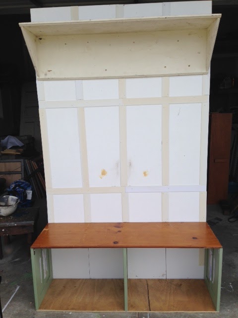Thrifty Treasures Bi Fold Doors Into A Mudroom Bench