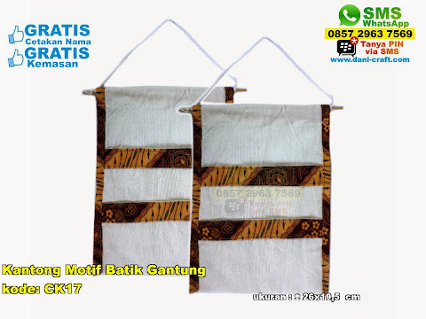 Kantong Motif Batik Gantung