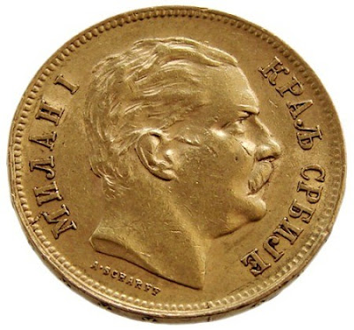 Investing in Gold Bullion coins Serbia 20 dinar Milan