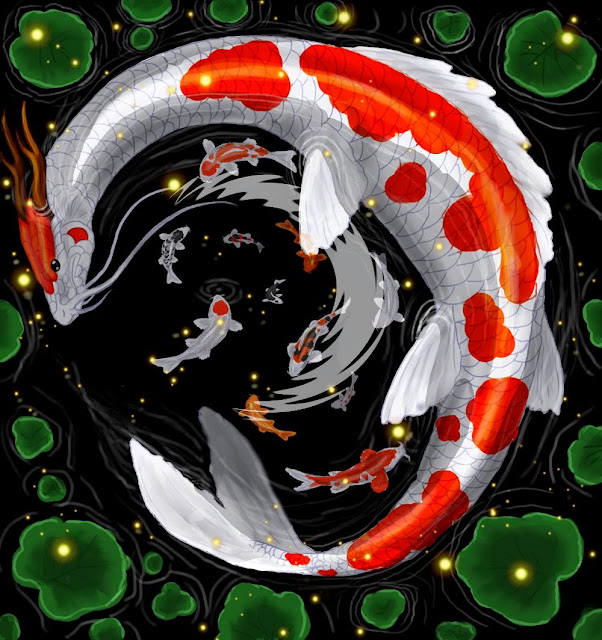 Bo's Dragon Lore The Courageous Koi at Dragon's Gate