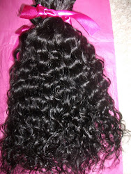 This is how our virgin indian curly hair looks before instal