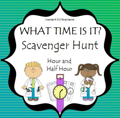Telling Time Scavenger Hunt activity