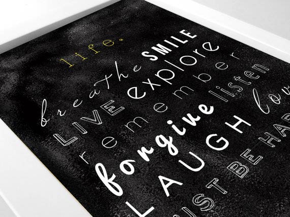 Typography Art Prints Awesome Typography Art Prints