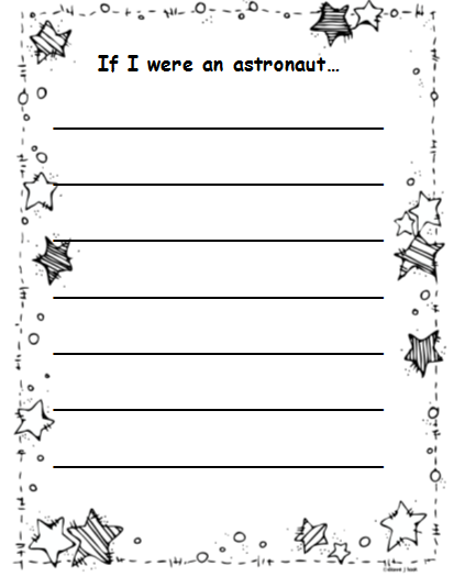 astronaut writing paper writing paper with picture space template astronaut writing paper writing paper with picture space template