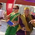 Munmun Dutta aka Babitaji Hot Navel Show in Green Saree