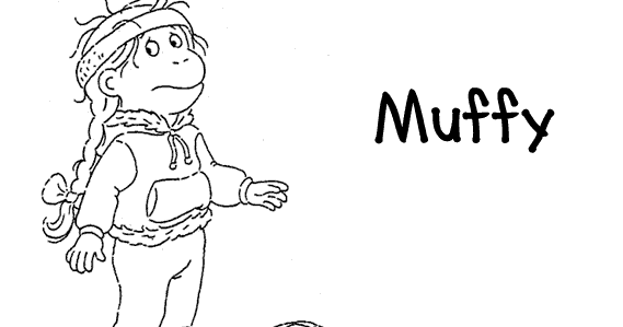 Coloring & Activity Pages: Muffy Playing Soccer Coloring Page