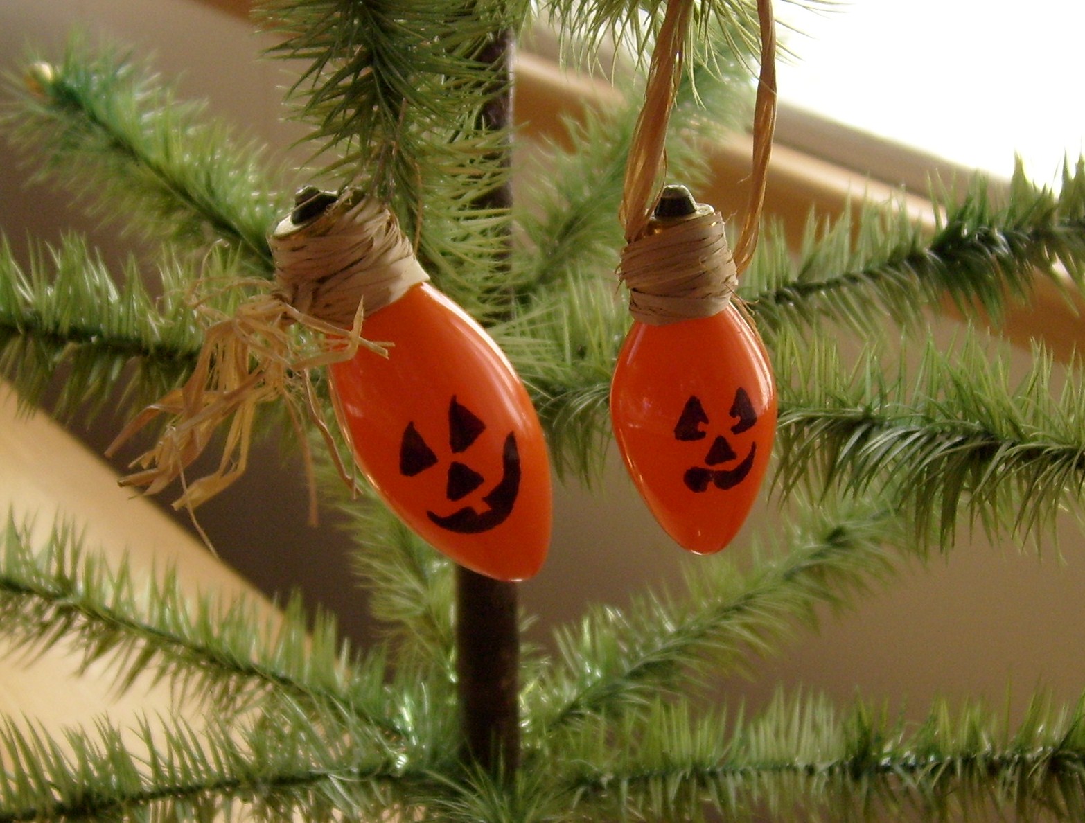 Happier Than A Pig In Mud Jack O Lantern Light Bulb Ornament Tutorial