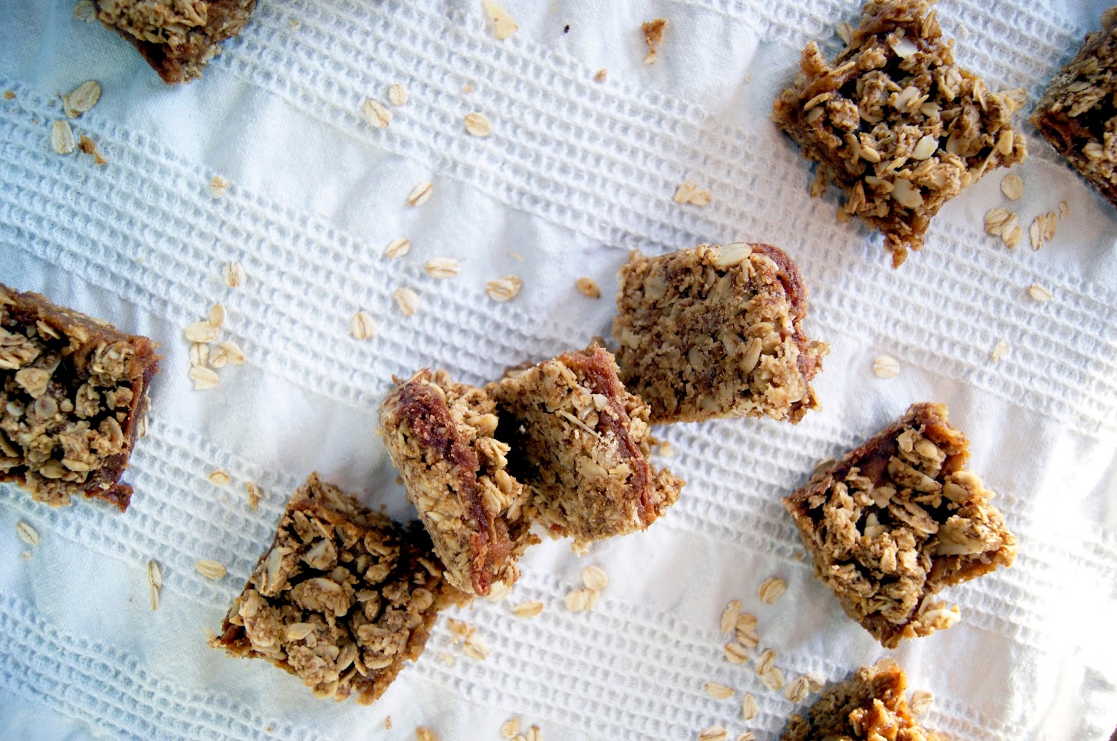 Almond + Oat Date Squares (Vegan, Gluten Free) Occasionally Eggs