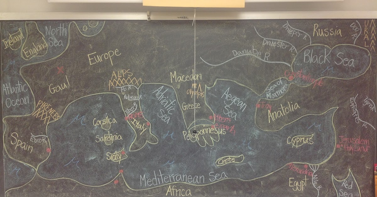 Mrs. Kirsch's World History Our Chalkboard for the rest of the year!