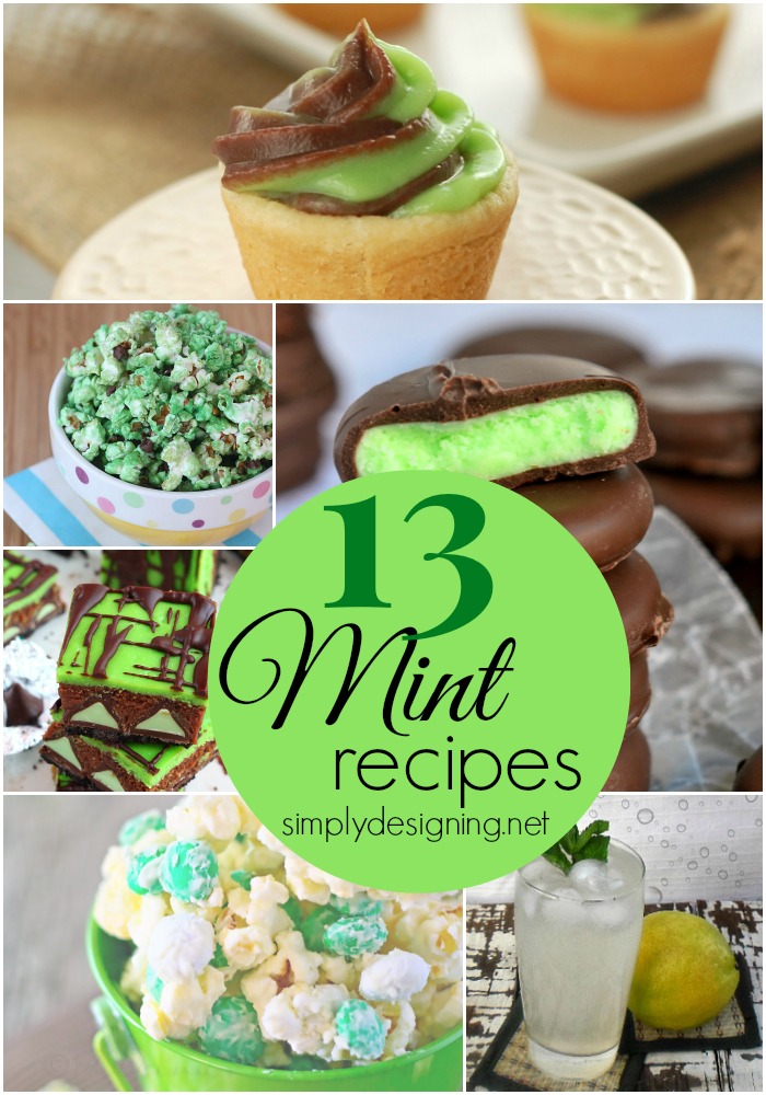13 Mint Recipes | tasty looking mint recipes perfect for a treat or for St. Patrick's Day celebration | #recipes #stpatricksday #mint #chocolate 13 Mint Recipes | tasty looking mint recipes perfect for a treat or for St. Patrick's Day celebration | #recipes #stpatricksday #mint #chocolate