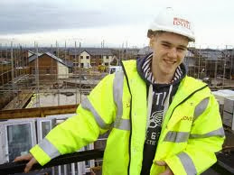 teenager in construction