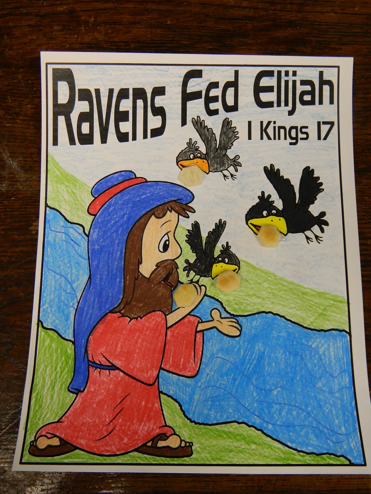 Hands On Bible Teacher The Ravens Fed Elijah (GOD WILL PROVIDE!)