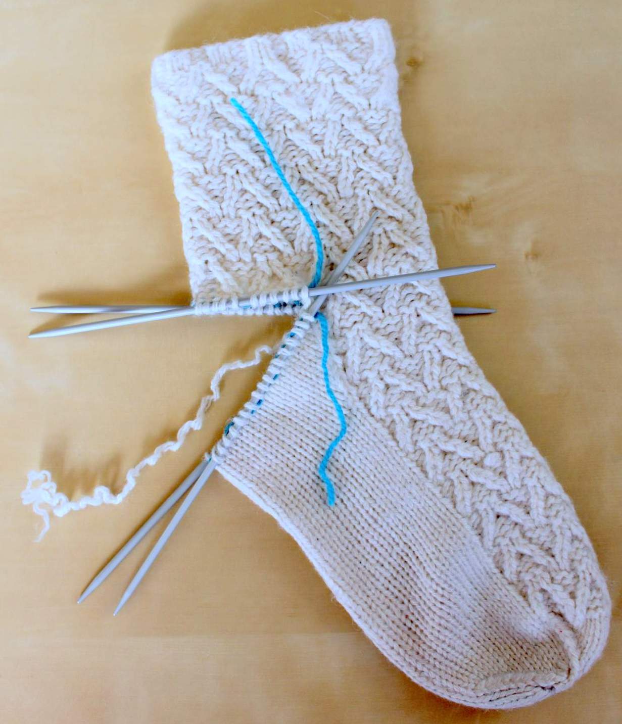 Hand Knitted Things Knitted Sock Heel Repair