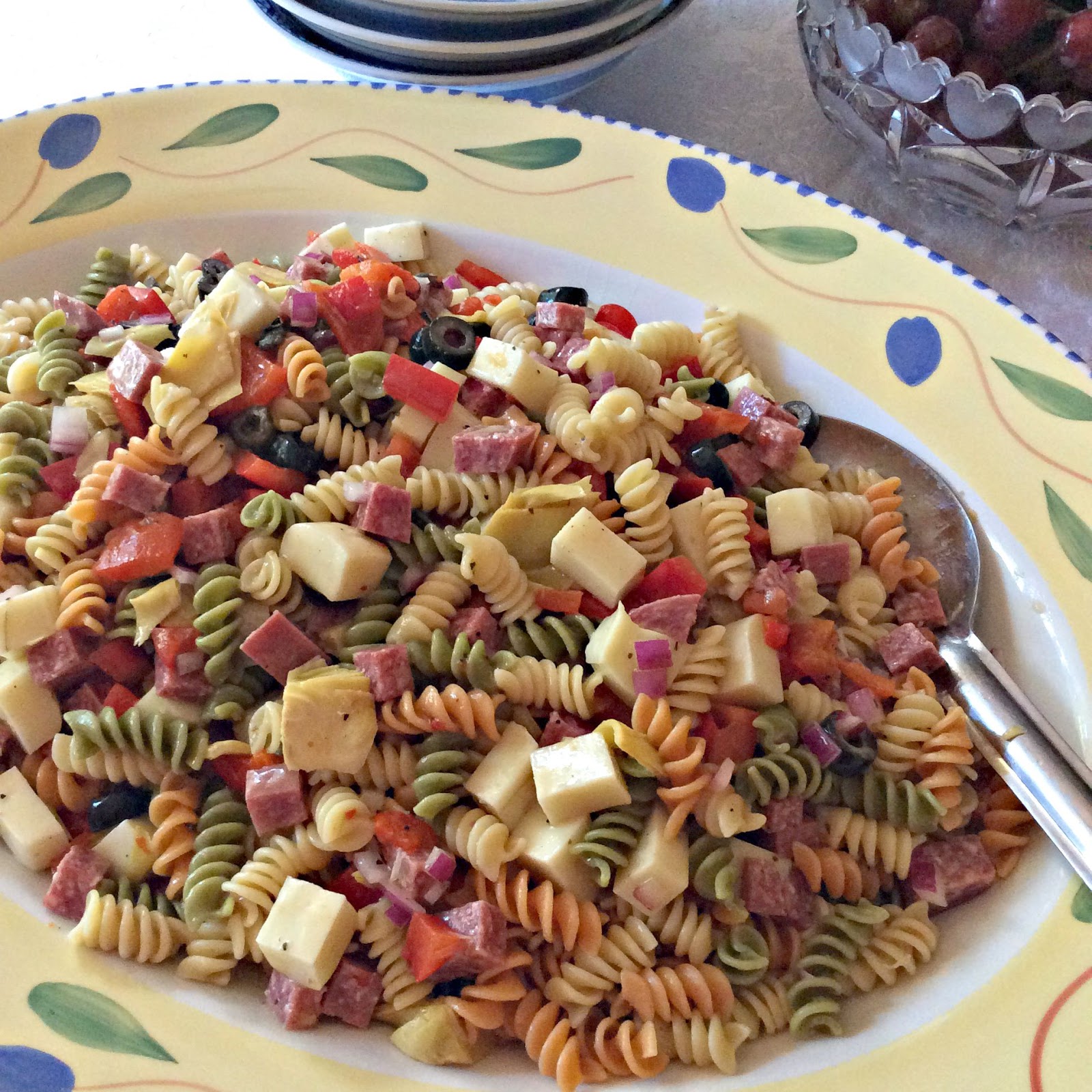 Cooking On A Budget Mozzarella and Genoa Pasta Salad