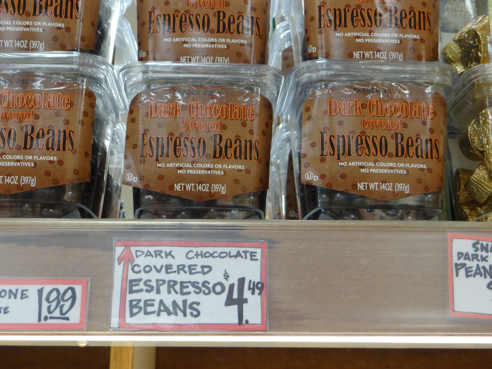 Trader Joe's 365 Day 179 Dark Chocolate Covered Espresso Beans