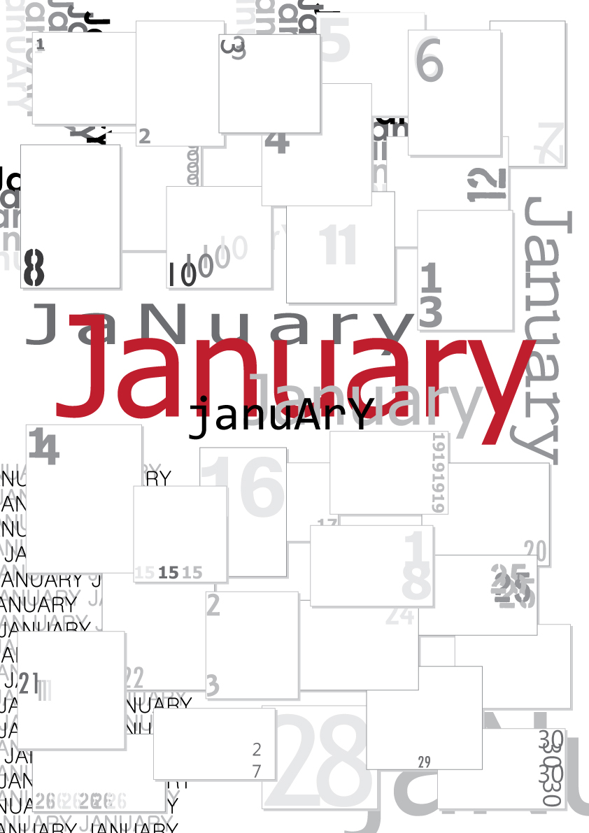 Calendar Typography S : Typographic calendar purple lime design Calendar Typography S : Typographic calendar purple lime design
