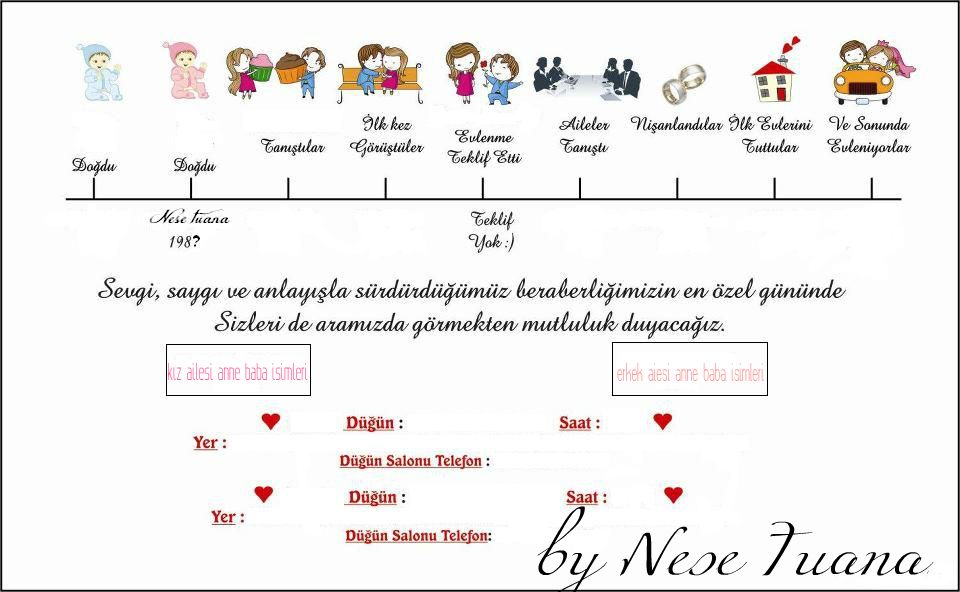 Neşe Tuana Şirin Düğün Davetiyesi