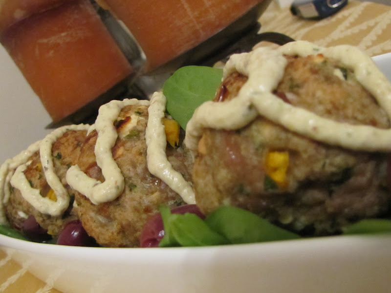 A Boston Food Diary Greek Inspired Turkey Meatballs with Eggplant