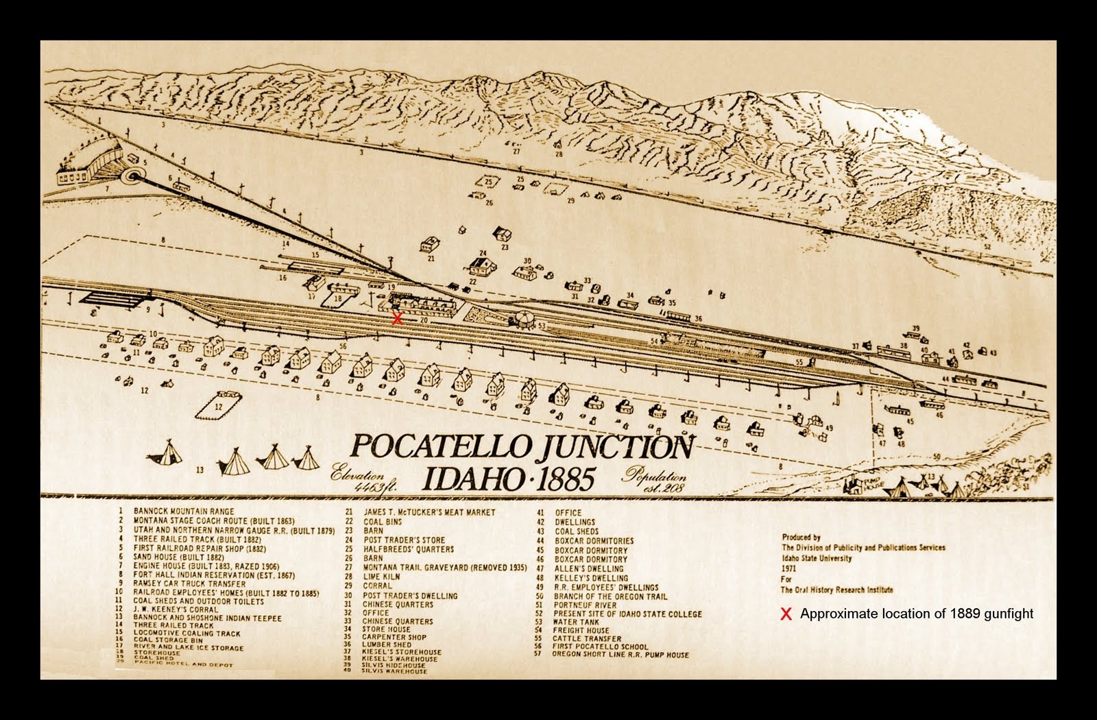 Soapy Smith's Soap Box Gunfight at the Pocatello Train Depot 1889