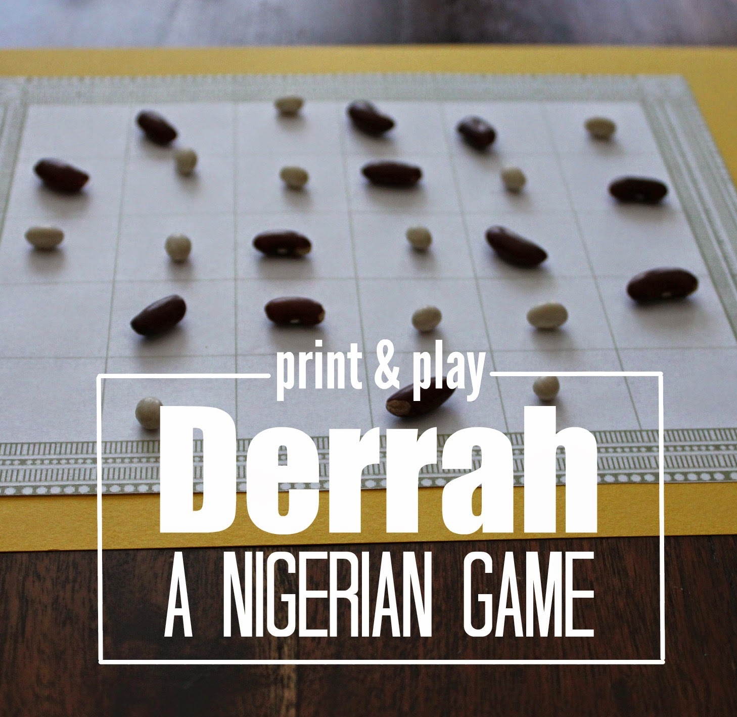 Marie's Pastiche West African Game How to Play the Nigerian Game