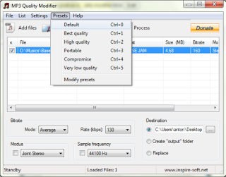 Meningkatkan Kualitas MP3 Dengan MP3 Quality Modifier mp3 quality modifier preset Meningkatkan Kualitas MP3 Dengan MP3 Quality Modifier