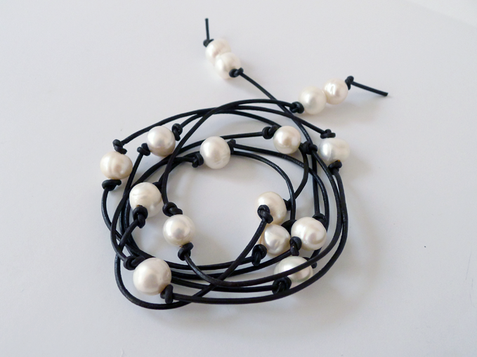 DIY Knotted Leather Pearls Thanks, I Made It Bloglovin’