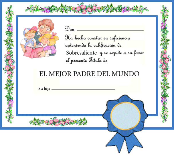 Diploma Para El DIA Del Padre Diploma Para El DIA Del Padre