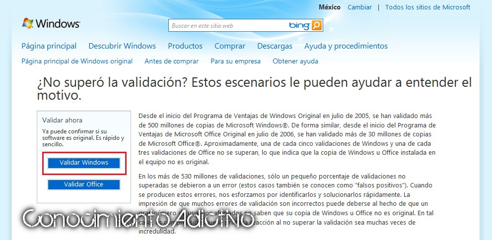 Validar Windows 7 Ultimate