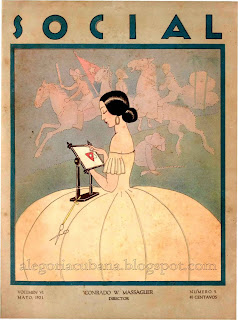 Social, 1921. Portada de Conrado Massaguer