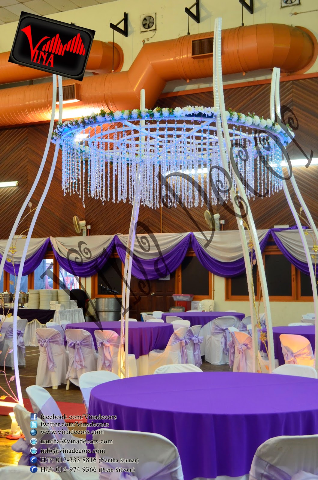 Wedding and Wedding dinner at Dewan Dato Ahmad Razali, Kampung Melayu Ampang, 68000 Ampang, Selangor, Malaysia (Ampang Hall) (Setup for Ganesha Flower pillar, Red Carpet, Stage Scallop and Backdrop with lighting, Manavarai, Crystal Dome Arch chair (cover & ribbon) and Table (cloth). Wedding and Wedding dinner at Dewan Dato Ahmad Razali, Kampung Melayu Ampang, 68000 Ampang, Selangor, Malaysia (Ampang Hall) (Setup for Ganesha Flower pillar, Red Carpet, Stage Scallop and Backdrop with lighting, Manavarai, Crystal Dome Arch chair (cover & ribbon) and Table (cloth).