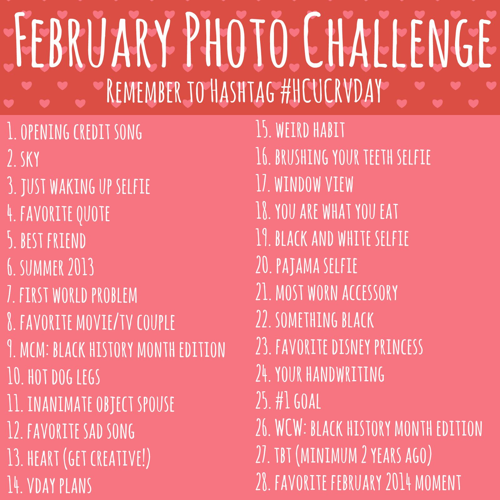 February Photo A Day Challenge (Plus A Giveaway Prize for One Lucky