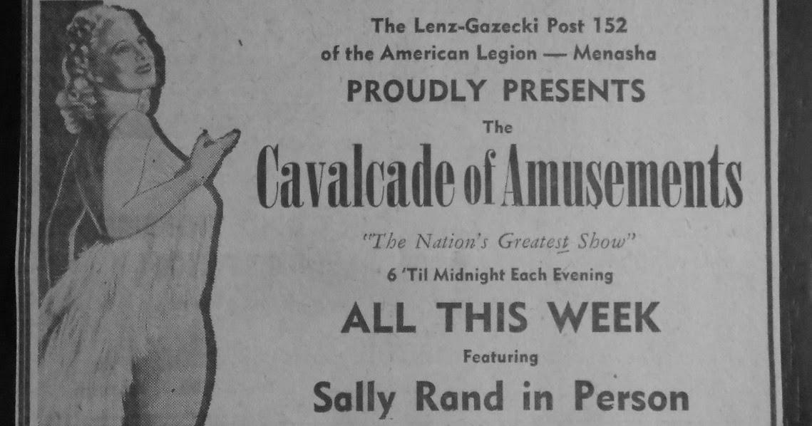 MENASHA Sally Rand Visits