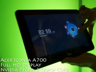 Acer Iconia Tab A700 Launched in North America with HD 1080p display and Tegra 3