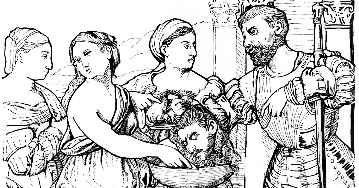 John the Baptist Beheaded | Minister Coloring