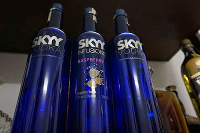 Empty Skyy Vodka Bottle