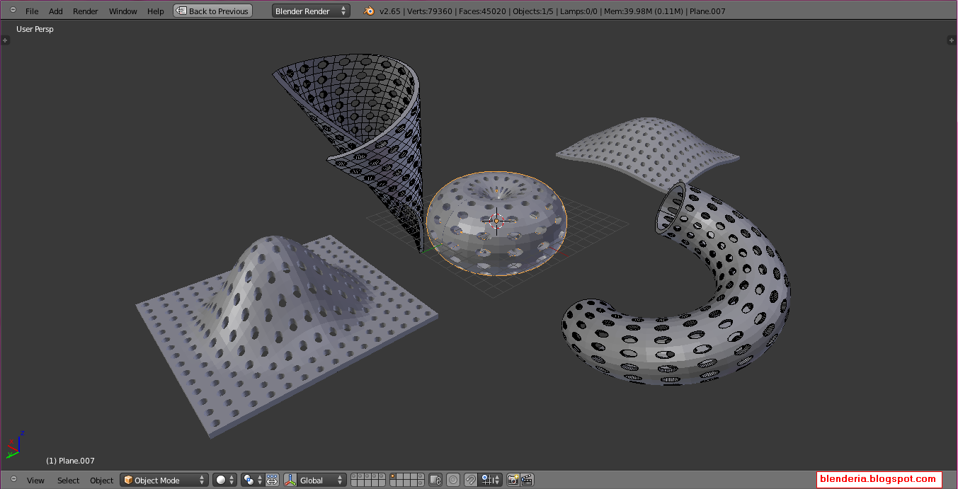 BLENDER 3D: CIRCLE ARRAY image.