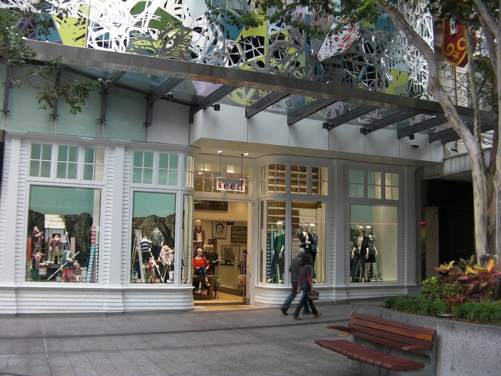 store wrapped Wintergarden Queen St.