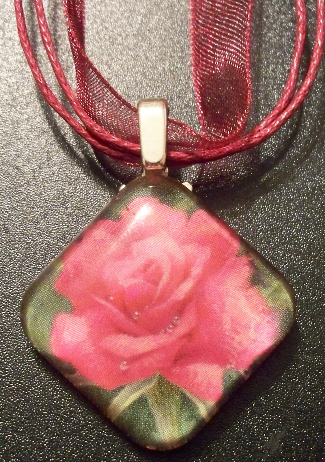 Roz Effects Glass Tile Pendants