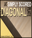 Simply Scored Diagnal Plate