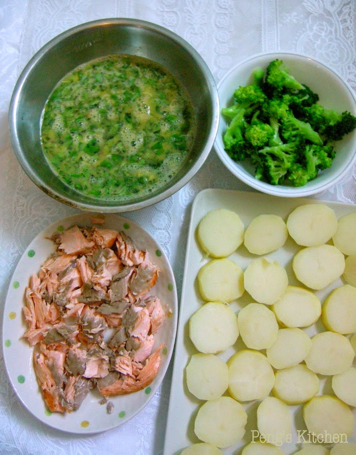 Peng's Kitchen Minty Salmon & Broccoli Frittata