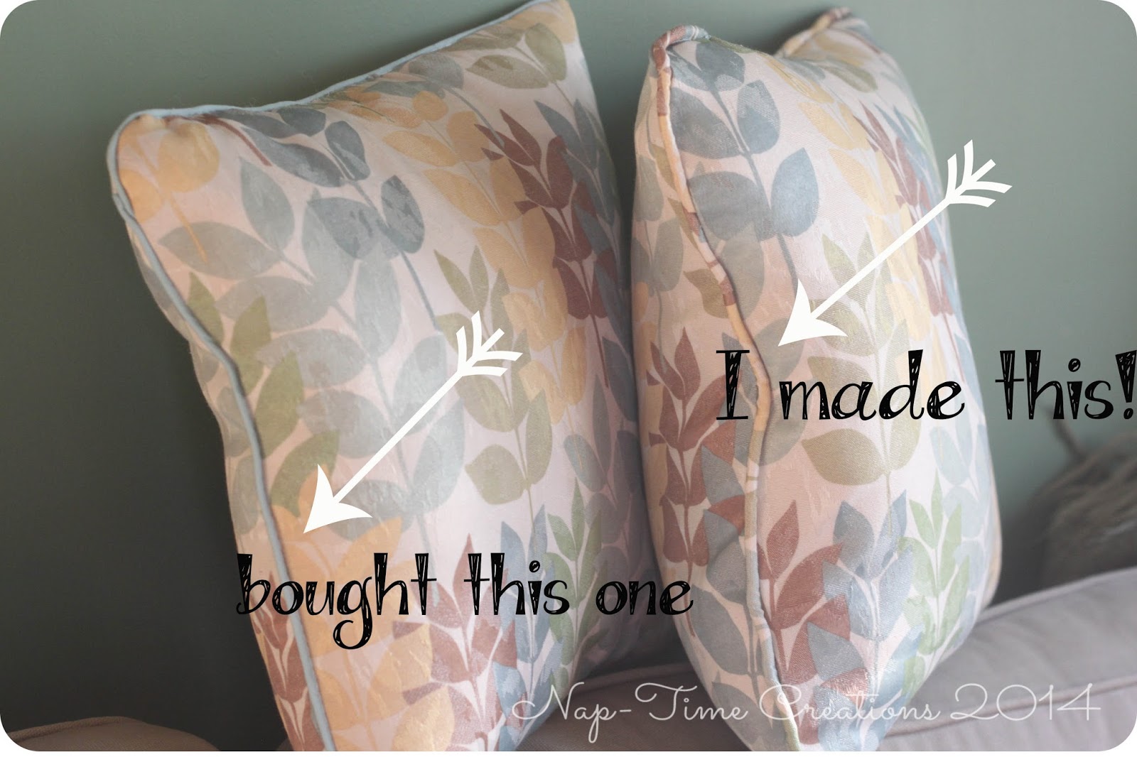 Sewing a Throw Pillow with Piping {Tutorial} - Nap-time Creations