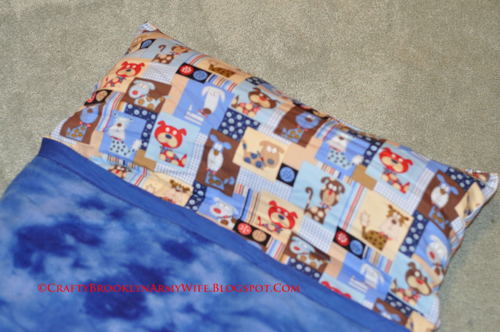 Crafty Brooklyn Army Wife Kid's RollUp Nap Blanket