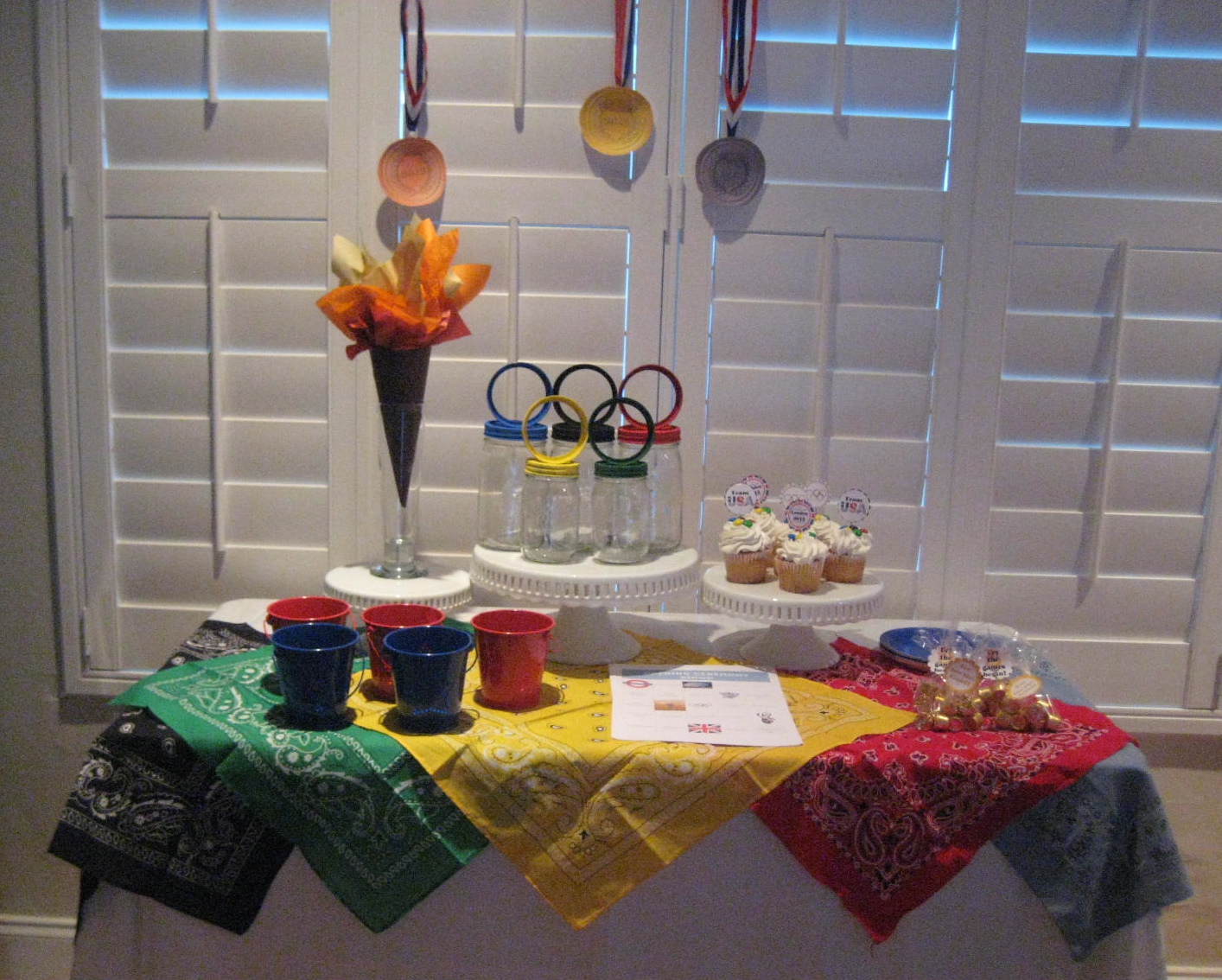 Creative Party Ideas by Cheryl Olympic Opening Ceremony Party and Olympic TShirt Tutorial