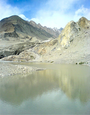Passu Glacier and Lake