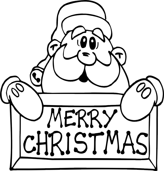 Coloring Pages Merry Christmas title=
