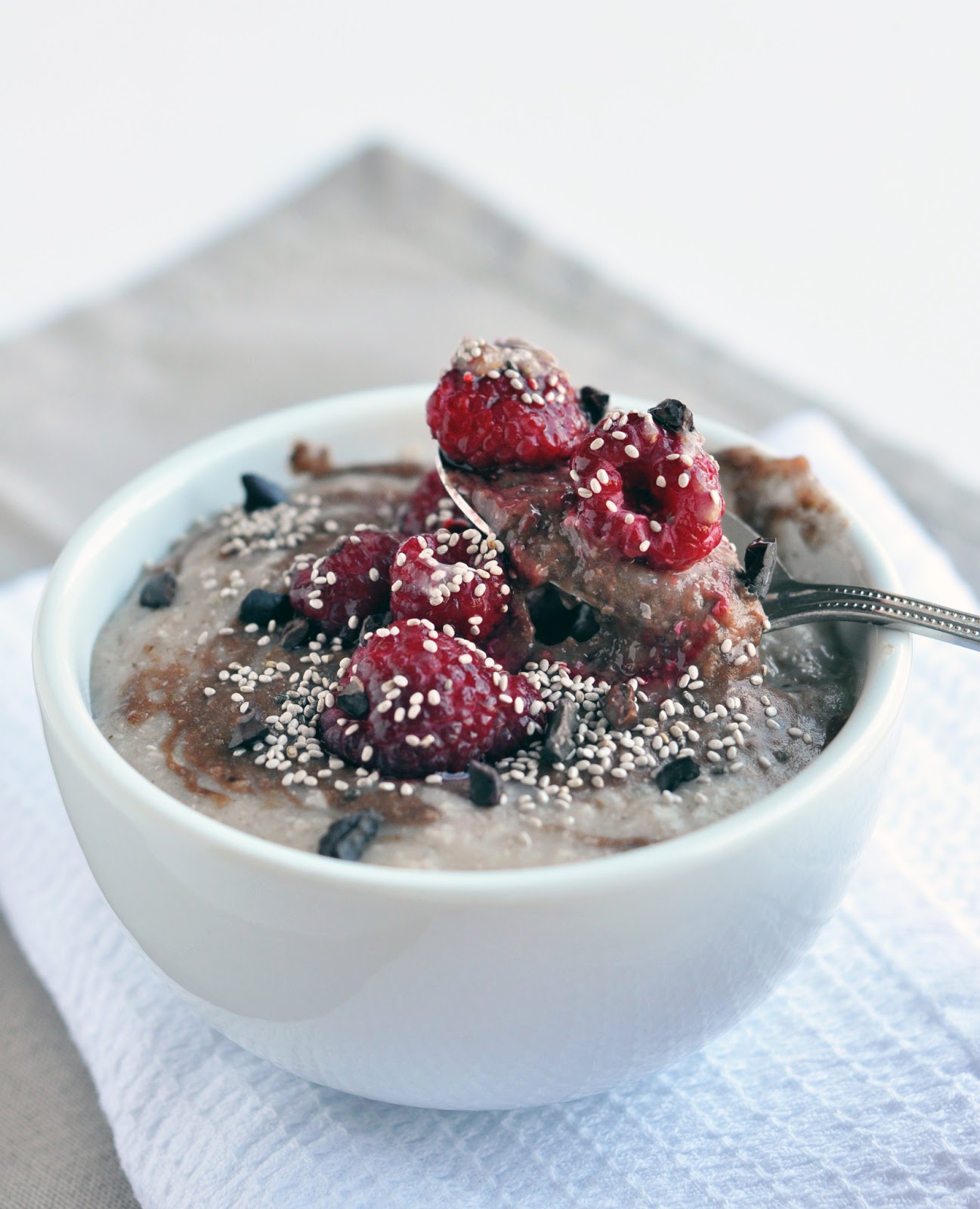 Whipped buckwheat porridge including cake