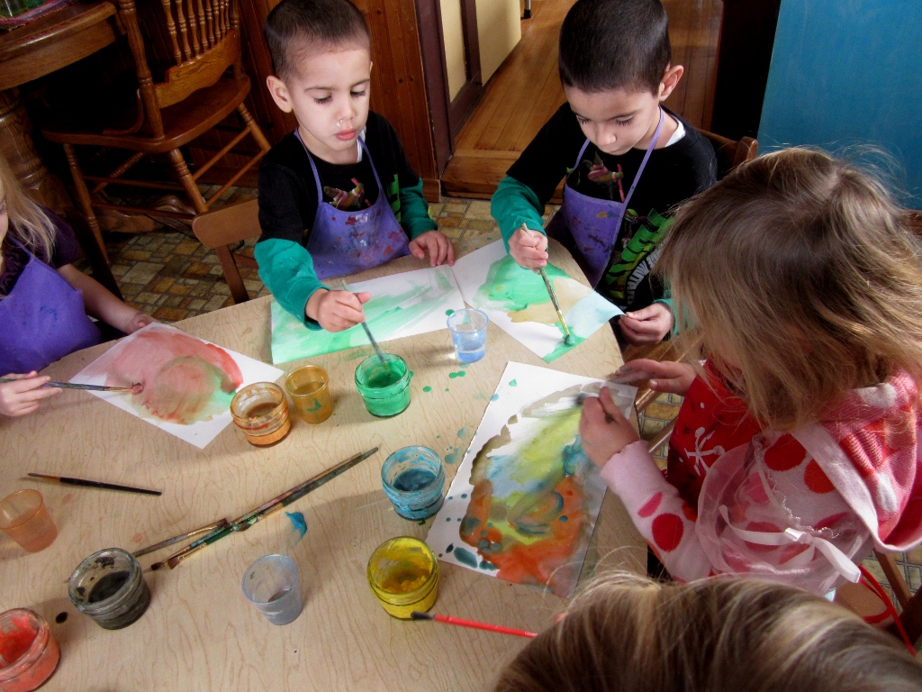 art and soul preschool Fizzy Paint